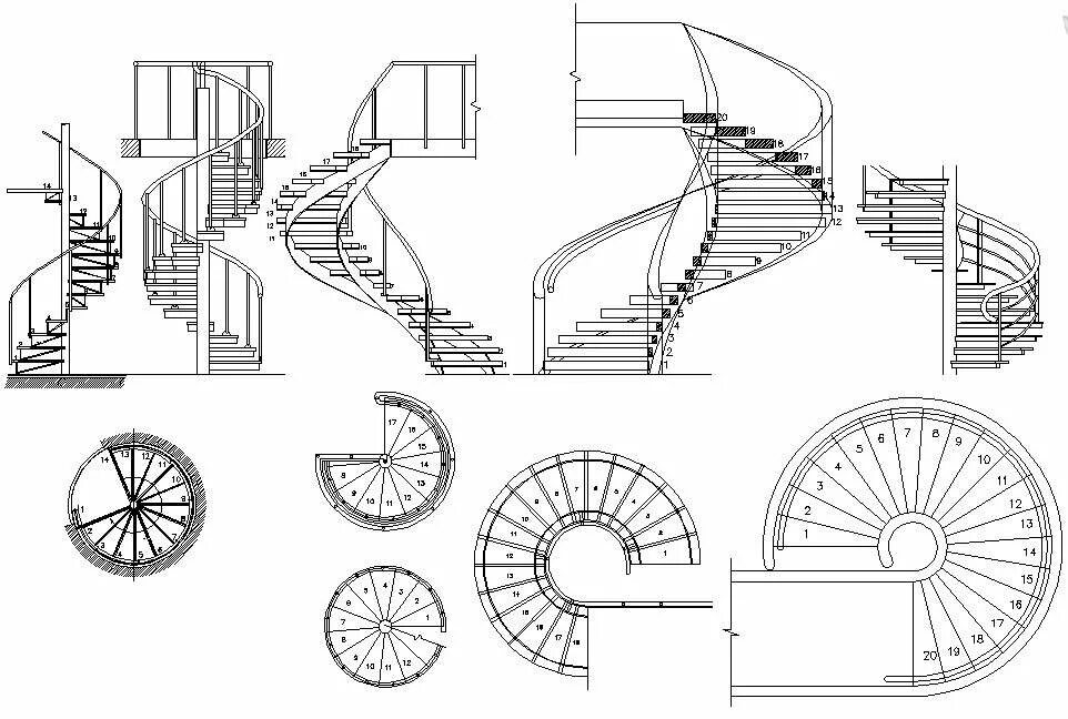 Лестница вид сверху чертеж Staircase design CAD file - Cadbull