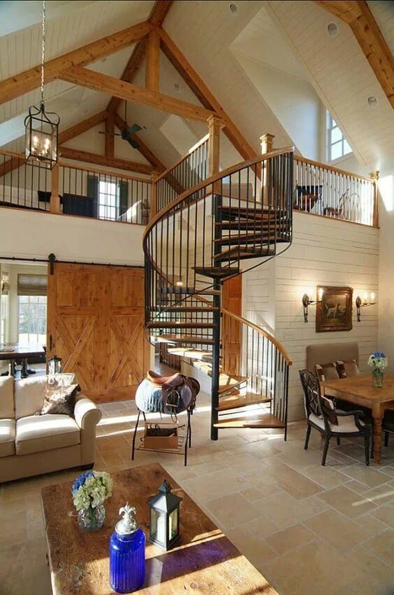Лестница второго этажа фото 35 Mezzanine Bedroom Ideas Tiny house stairs, Spiral stairs design, House stairs