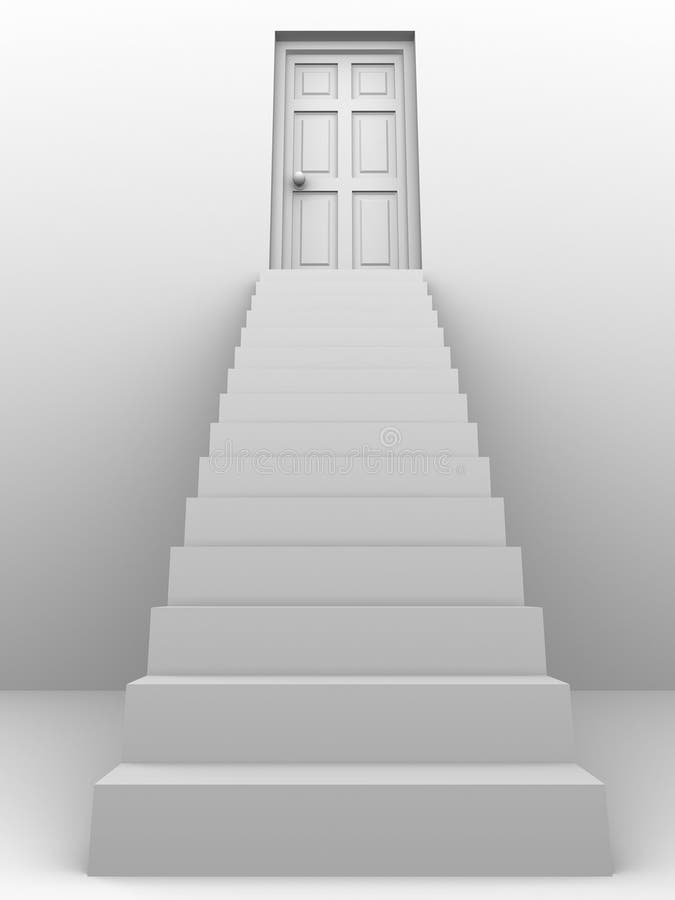Лестница вверх чертеж 3d Stairs Leading To a Doorway Stock Illustration - Illustration of stairway, cl
