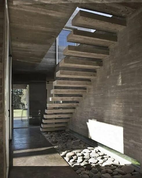 Лестницы фото бетон Escaleras de interiores: materiales y diseños homify Escalera arquitectura, Esca