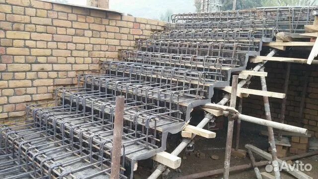 Лестницы из арматуры фото Бетонные лестницы изготовление в Ставрополе Услуги Авито