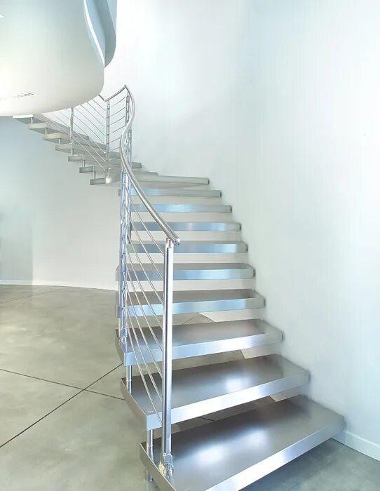 Лестницы из нержавеющей стали фото amazing staircase idea Stairs, Modern stairs, Steel stairs