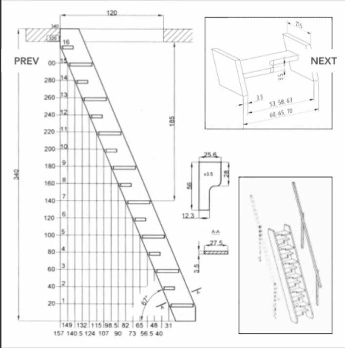 Лестницы своими руками чертежи видео Pin on Decoração Tiny house stairs, House stairs, Interior stairs