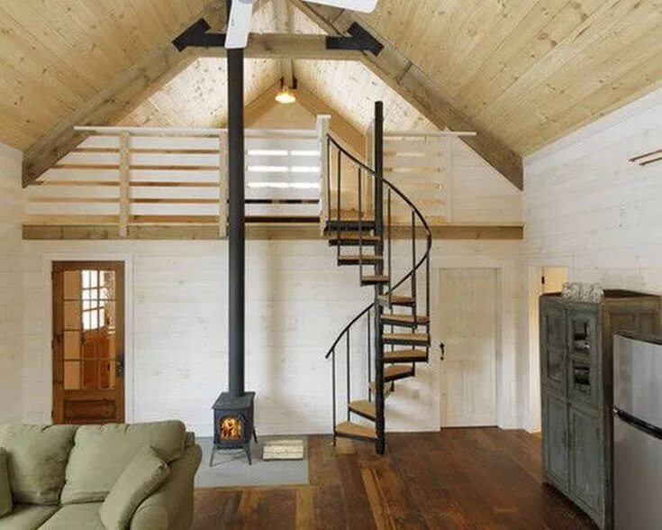 Лестницы в доме на мансарду фото 7 Reasons to Add a Spiral Staircase to Your Home Loft railing, Loft design, Stai