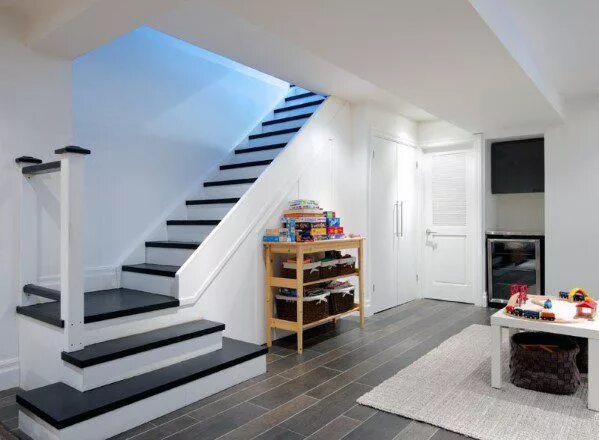Лестницы в доме на мансарду фото Top 70 Best Basement Stairs Ideas - Staircase Designs Basement design, Basement 