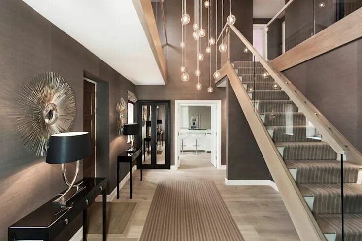 Лестницы в интерьере частного дома современные фото 6 ideas para decorar pasillos y recibidores modernos homify Foyer design, Entran