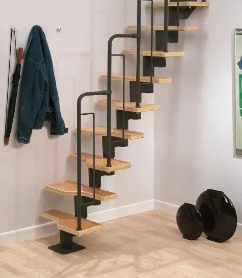 Лестницы в леруа мерлен фото и цены Dolle Graz Space Saving Stair Kit (Black Metalwork) Stairs design, Stairs, House