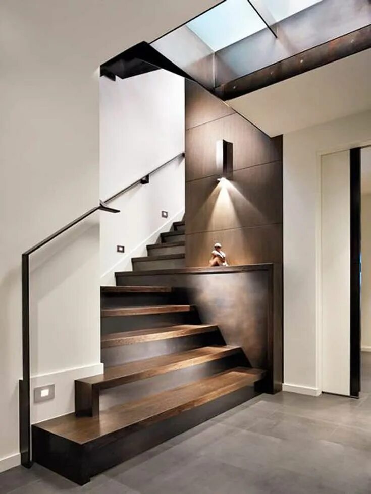 Лестницы в современном интерьере фото 30 Stair Handrail Ideas For Interiors Stairs Contemporary stairs, Modern stairca