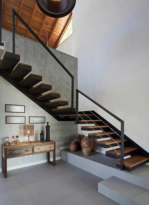 Лестницы в стиле лофт для дома Pin by Guido Saldias on ESCALERAS Home stairs design, House design kitchen, Stai
