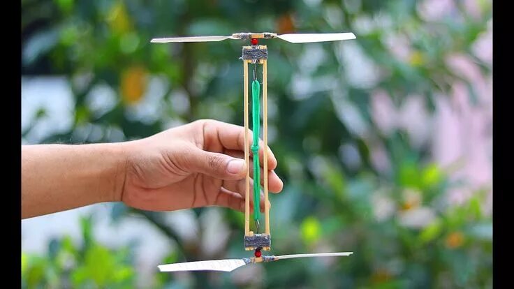 Летающие самоделки DIY Rubber Band Toys - How to make a Rubber Band Toys Научные эксперименты для д