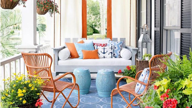 Летнее оформление квартиры One-Day-Wonders: Easy and Pretty Updates to Make Now Summer porch decor, Outdoor