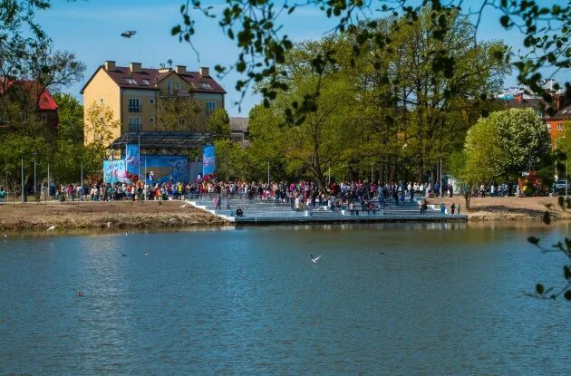 Летнее озеро калининград фото Строительные объекты введенные в эксплуатацию