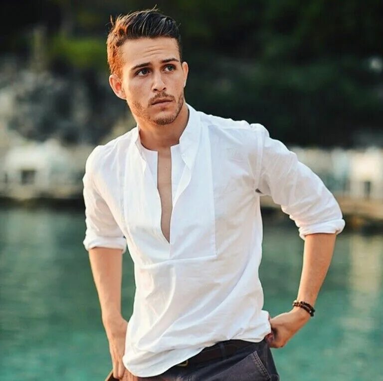 Летние фото парней Adam Gallagher Stylish men wear, Men shirt style, Linen shirt men