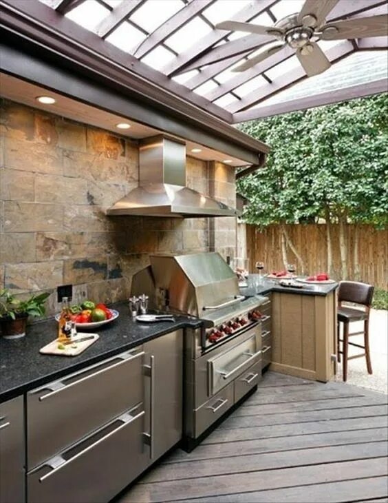 Летние кухни интерьер фото 27 Smart Ways To Illuminate An Outdoor Space - DigsDigs
