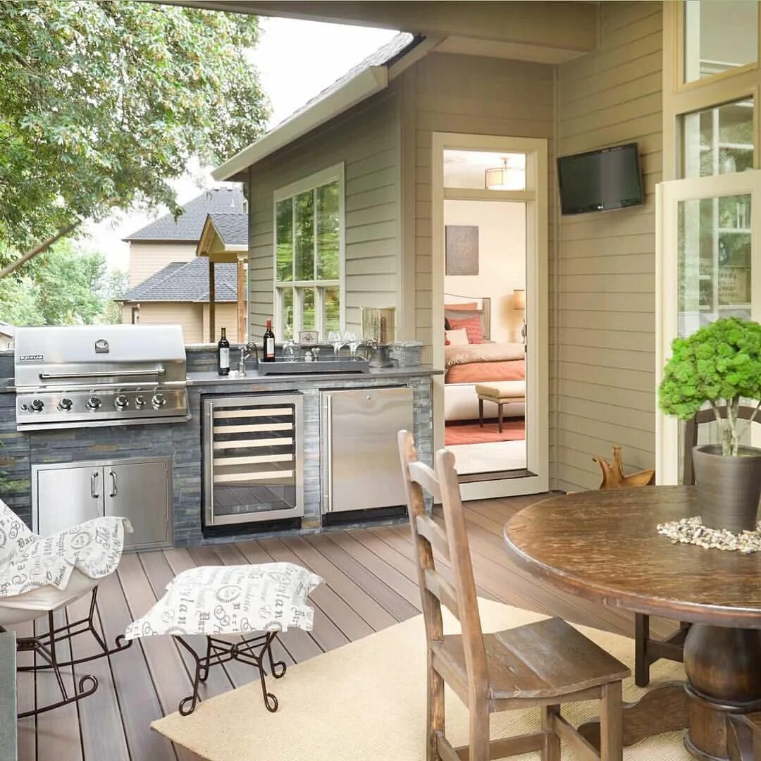 Летние кухни в частном доме фото Outdoor kitchen goals! Patio design, Outdoor kitchen design, Small outdoor kitch