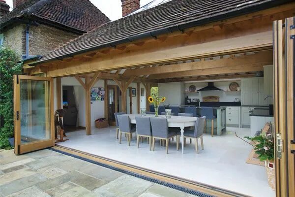 Летние кухни в частном доме проекты фото Orangeries - Oak Framed Orangery Julius Bahn Oak Buildings Garden room extension