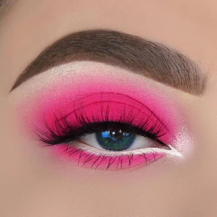 Летние макияжи глаз Pin by Снежана on Eye Makeup Tutorial Pink eye makeup, Artistry makeup, Colorful
