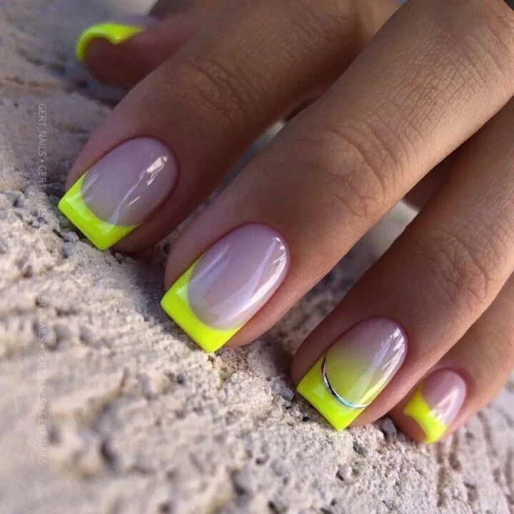 Летние маникюры френч Pin by Michaela Kotlarova on Nails Ideas Pretty toe nails, Acrylic nails coffin 