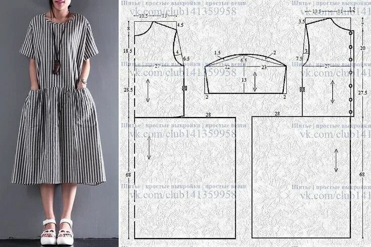 Летние платья бохо стиль выкройки Images By Aire Pinte On Kleidi Lõiked In 2020 FA7 in 2023 Fashion sewing, Dress 