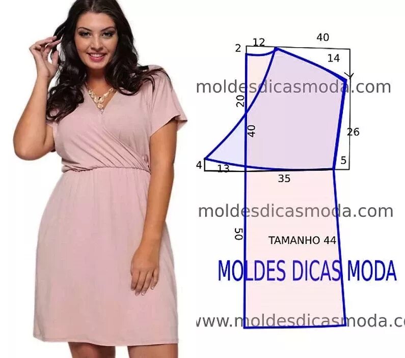 Летние платья больших размеров выкройки Pin em ropa