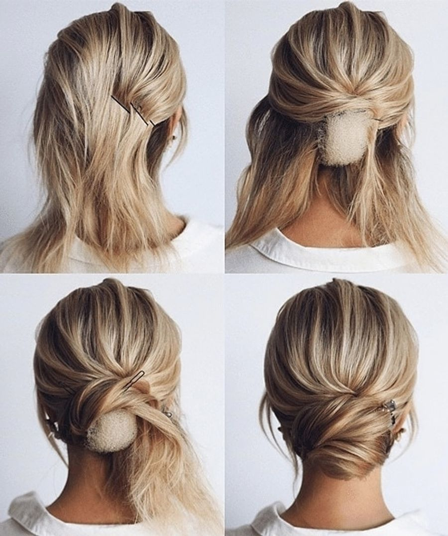 Летние прически на средние 21 Inspirational Updo for Medium Hair StylesRant Wedding hairstyles tutorial, Me