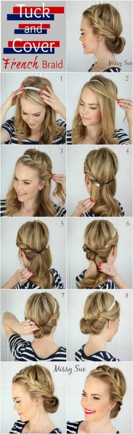Летние прически на средние Best Hair Braids Step By Step Beautiful Ideas Hair braid diy, Hair styles, Braid