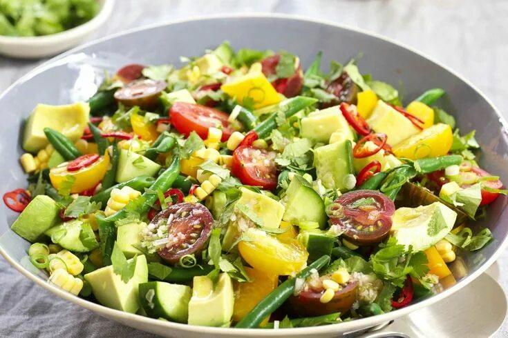 Летние рецепты с фото простые Pin by RIVERS ARTWORKS on SALADS ♥ ♥ ♥ Fresh vegetable salad recipes, Vegetable 