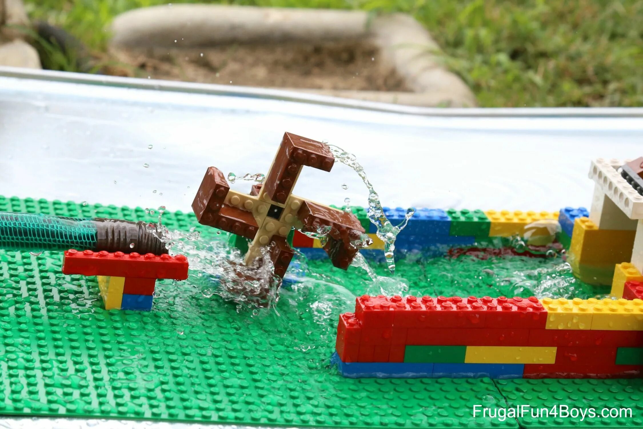 Летние самоделки Engineering for Kids: Build a LEGO Water Wheel - Frugal Fun For Boys and Girls L