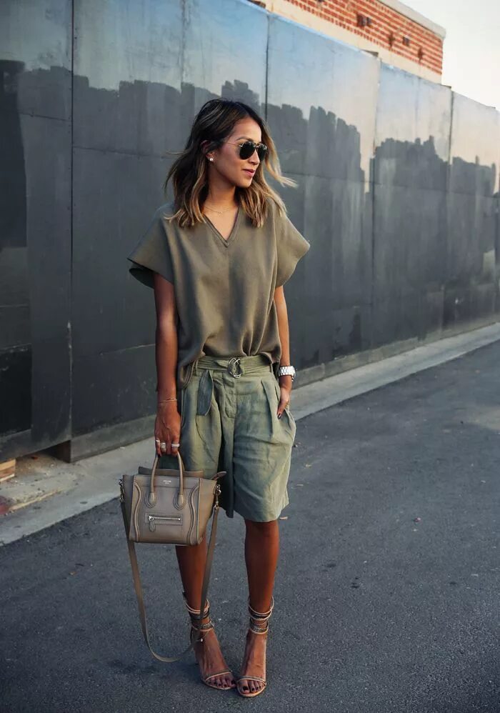 Летние стили в одежде женские Green on Green. Street style chic, Casual fashion, Summer fashion