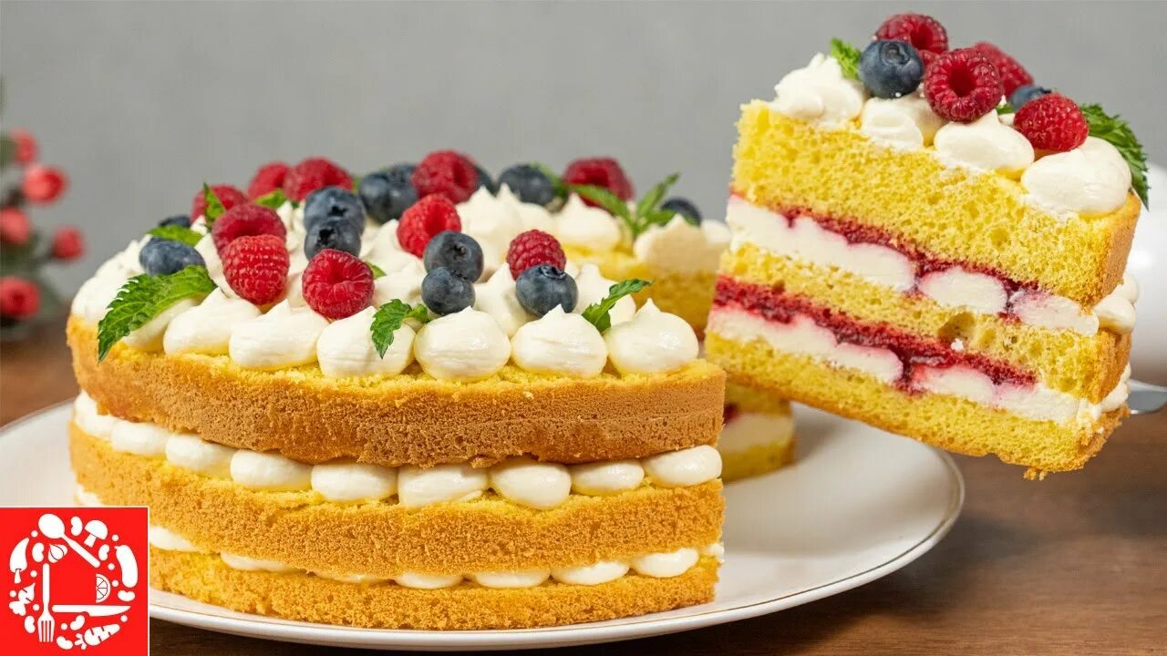 Летние торты фото ЛЕТОМ НЕ МОГУ НАЕСТЬСЯ ЭТОЙ ВКУСНОТОЙ! Торт из доступных продуктов - YouTube