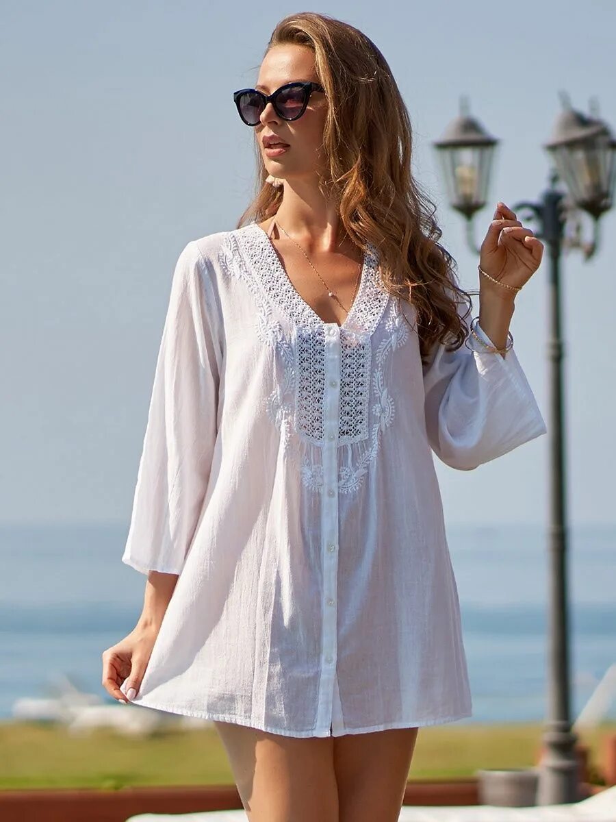 Летние туники фото Туника MIA 114213185 купить за 2114 ₽ в интернет-магазине Wildberries