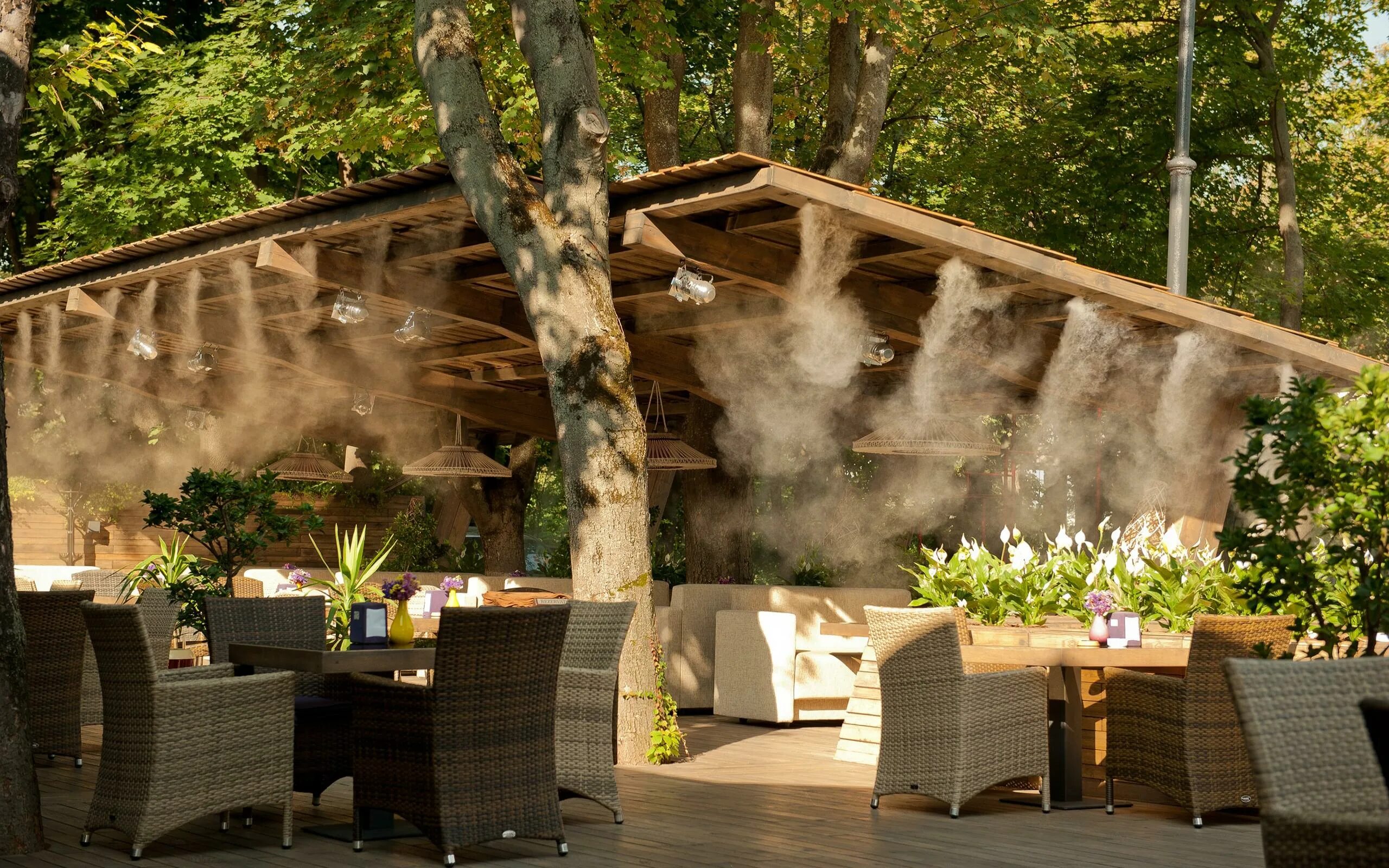 Летние веранды кафе фото Project of La Sarkis restaurant