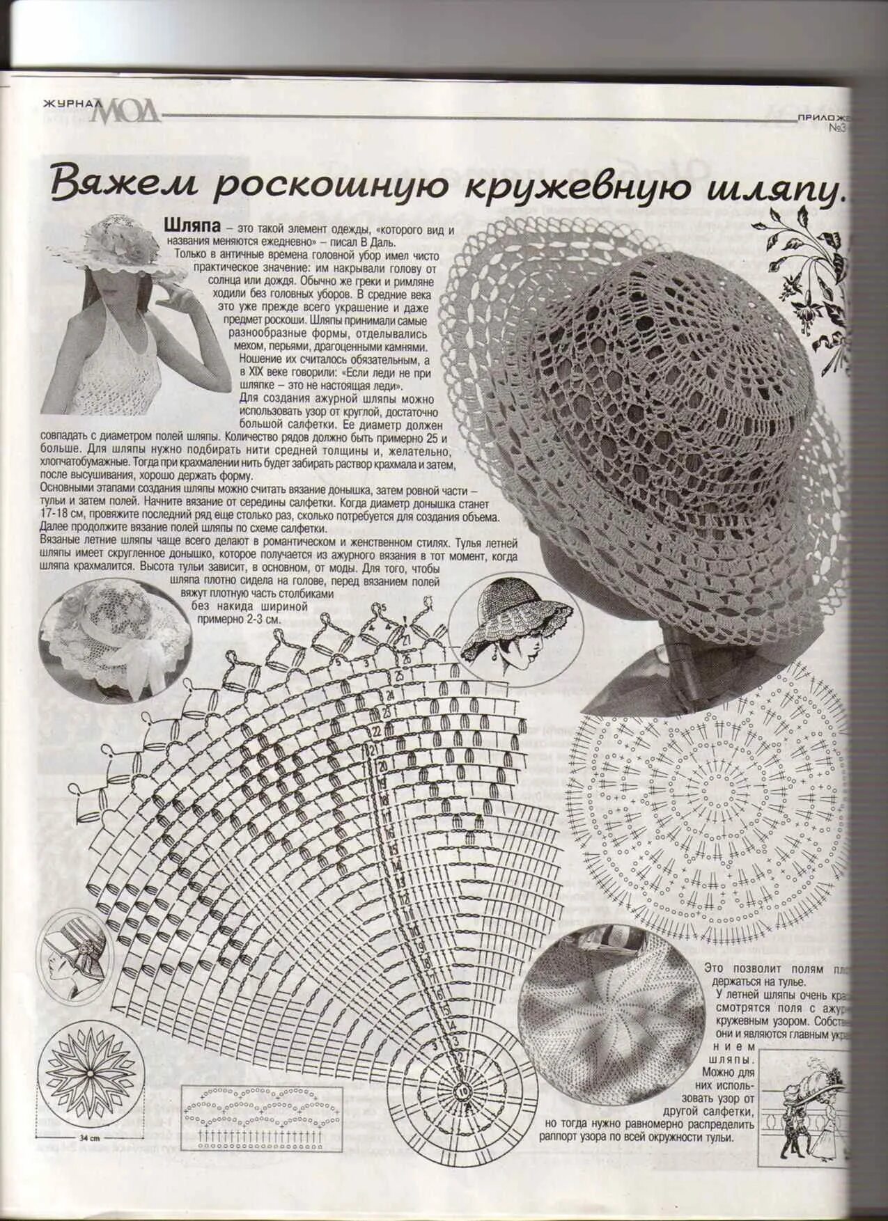 Летние вязаные шляпы крючком со схемами Фото 1071311. ЖМ 474 шапочки. Фотоальбом участника Сова_Н