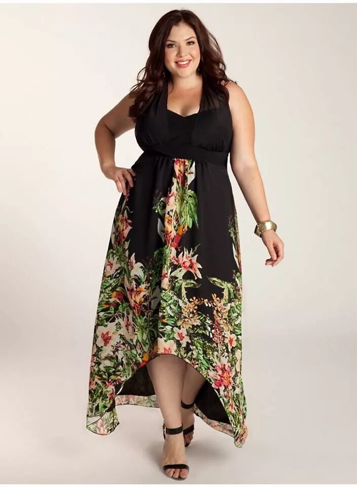 Летним платьем для полных женщин фото Nice summer maxi dresses from IGIG summer collection. #IGIGI #dresses #maxidress