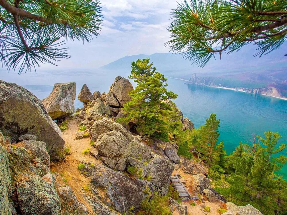 Летний байкал фото Интерьерная картина на холсте Байкал - купить по низкой цене в интернет-магазине