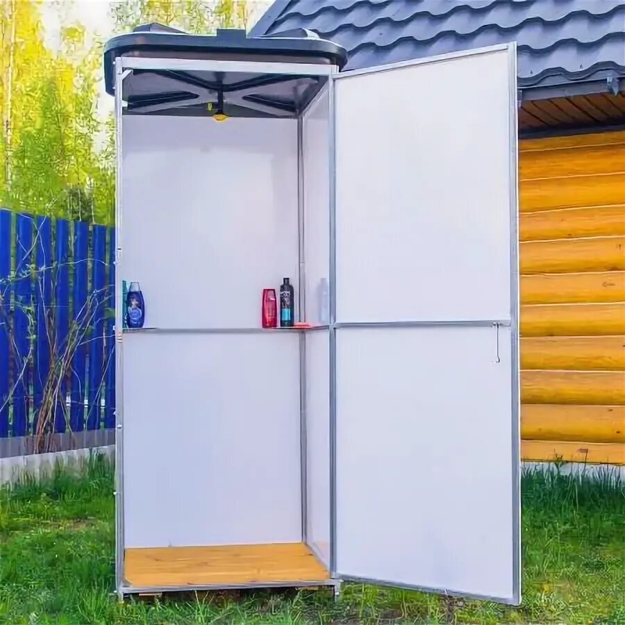 Летний душ для дачи купить фото Душ дачный с баком с тамбуром и без тамбура купить по цене 17500 ₽ в Ярославле н