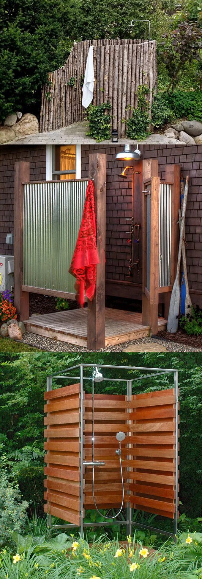 Летний душ фото 32 Beautiful & Easy DIY Outdoor Shower Ideas - A Piece of Rainbow Outdoor shower