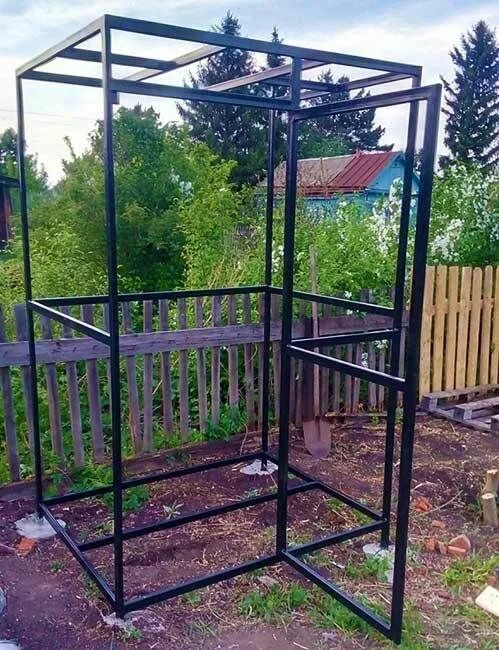 Летний душ из профильной трубы фото Удобный летний душ на даче всем на зависть Мои Идеи Для Дачи и Сада Garden arch,