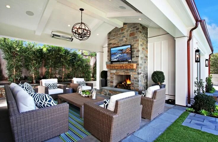 Летний интерьер дома Pin by Custom Designed Furniture Mad on Beautiful Interiors Outdoor covered pati