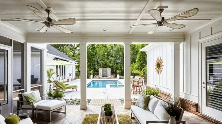 Летний интерьер дома 7 Weatherproof Patio Design Tips for Decor That Stands the Test of Time Pool hou