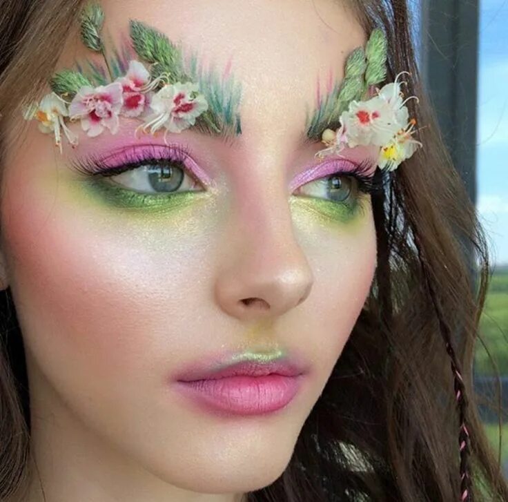 Летний макияж Pin by Carolyn Rome_1999 on Avant Garde Fantasy makeup, Woodland fairy makeup, F