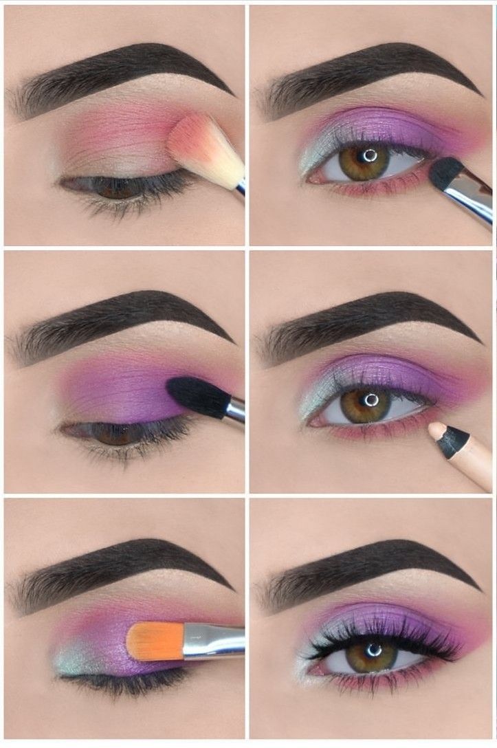 Летний макияж для карих Pin en Makeup en 2024 Sombras de ojos, Maquillaje de ojos ahumados, Pasos de maq