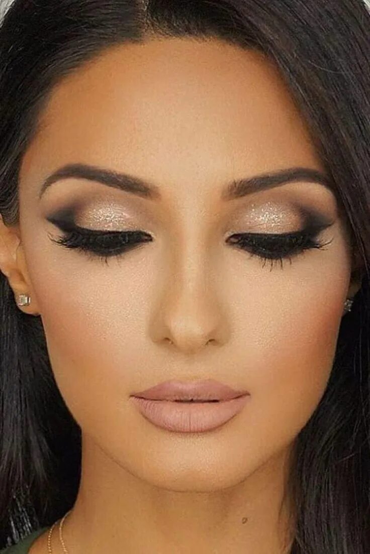 Летний макияж для карих 27 ideias de maquiagem para quem tem olhos castanhos Trucco sposa romantico, Tru