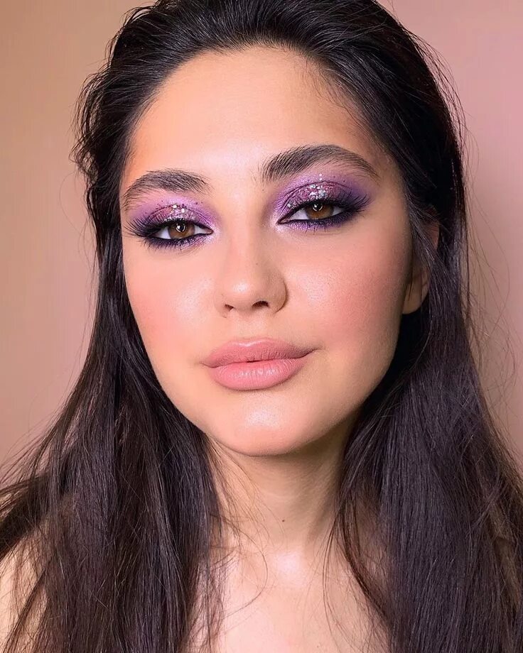 Летний макияж карих глаз Pin by Gabriela Illing on Maquillaje De Ojos Purple makeup, Purple eye makeup, F