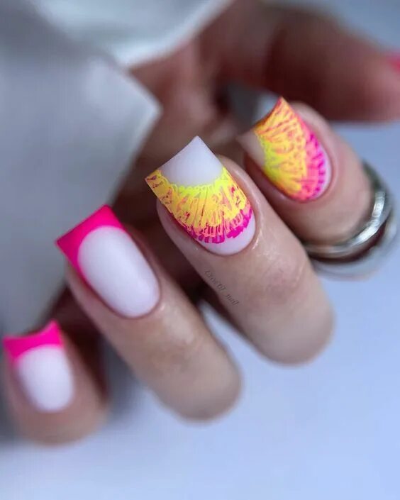 Летний маникюр 2024 квадрат фото Eleva tu estilo con elegantes diseños de uñas de primavera 2024 Ideas de arte de