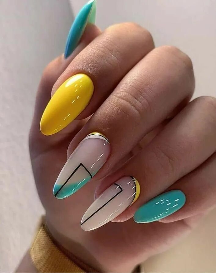 Летний маникюр 2024 миндаль Wonderful And Lovely Almond Nail Design Makes Your Fingers Meaningful! - Lily Fa