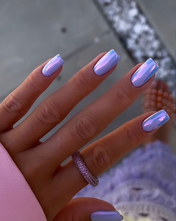 Летний маникюр 2024 новинки на квадратные Pin by lyra on nails inspiration Classy gel nails, Blush nails, Purple nails