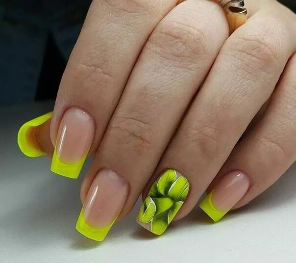 Летний маникюр квадратные ногти No name Different color nails, Homecoming nails, Prom nails
