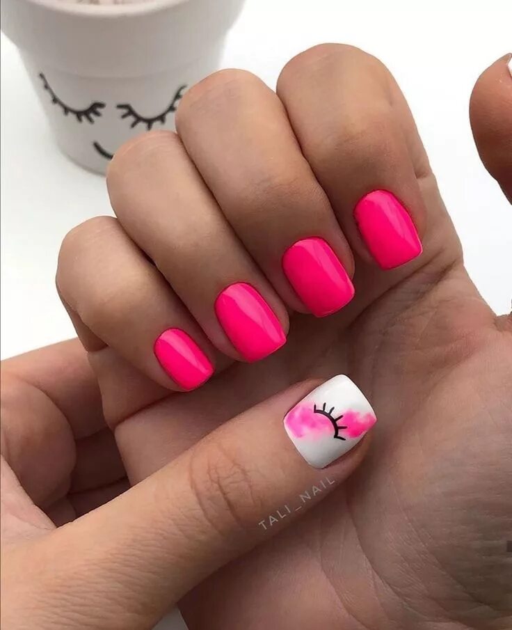 Летний маникюр на короткие квадратные ногти Pin on Nails Nails, Manicure, Nail designs