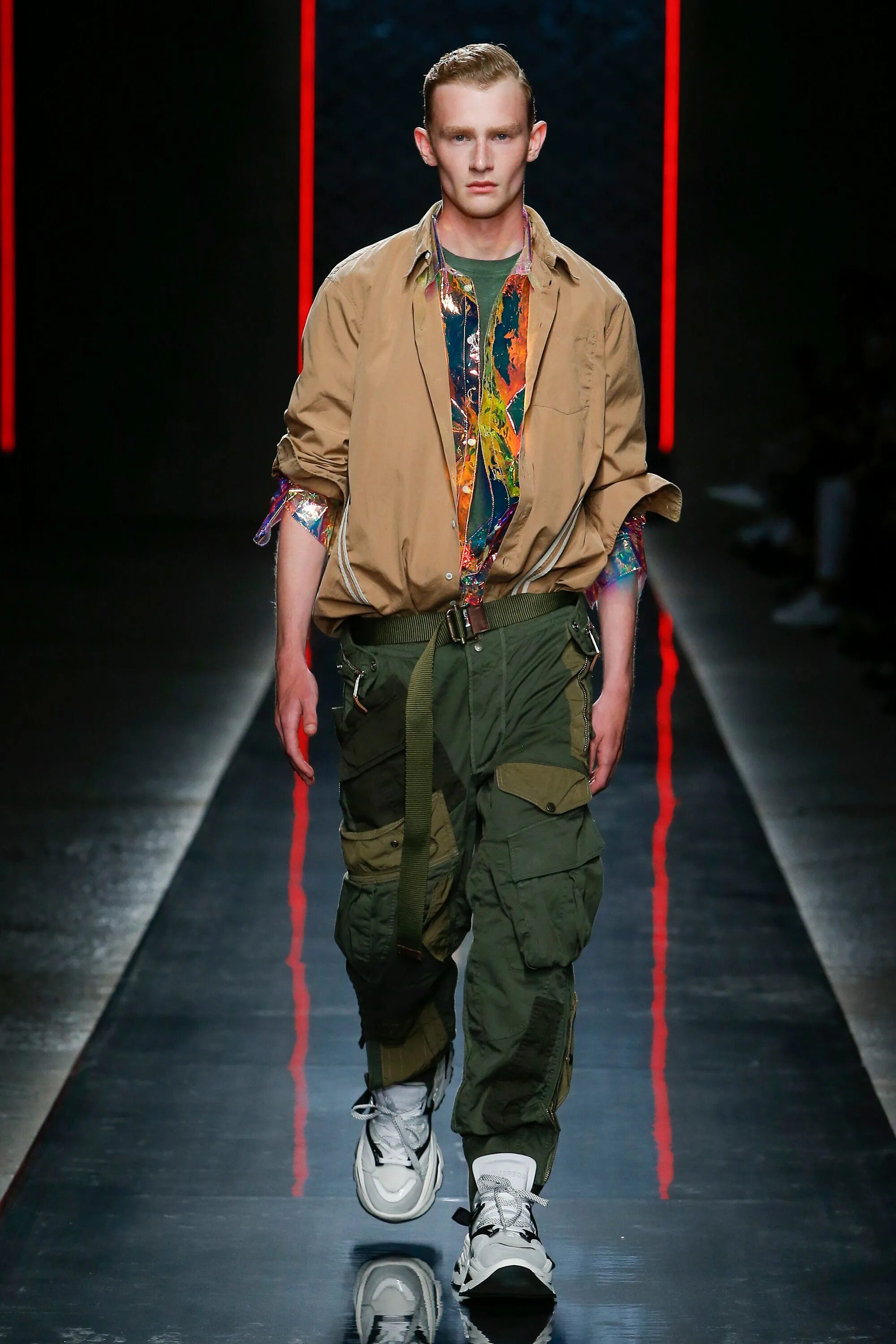 Летний милитари стиль мужской Dsquared2 Spring 2019 Menswear Collection Vogue